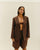 BLAZER CAROL LINHO BRAUNA BROWN
