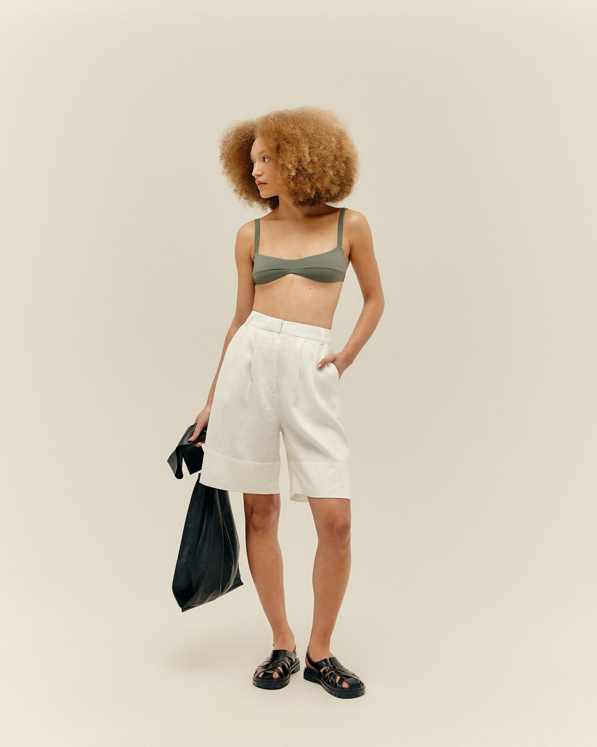 PANTALONCINI LARA BIANCO SPORCO