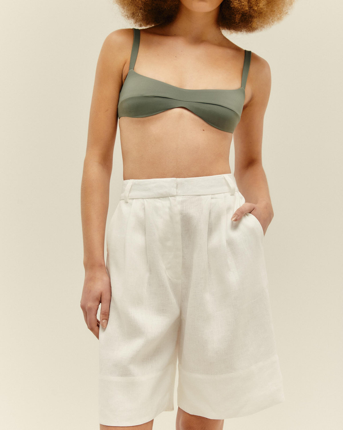 PANTALONCINI LARA BIANCO SPORCO