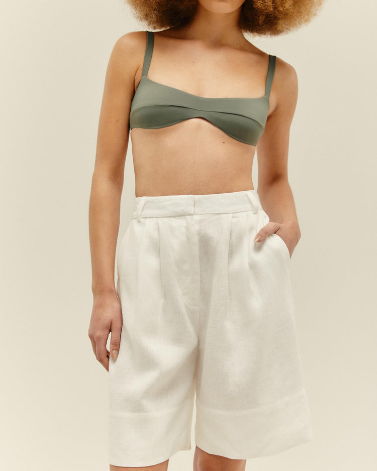 PANTALONCINI LARA BIANCO SPORCO
