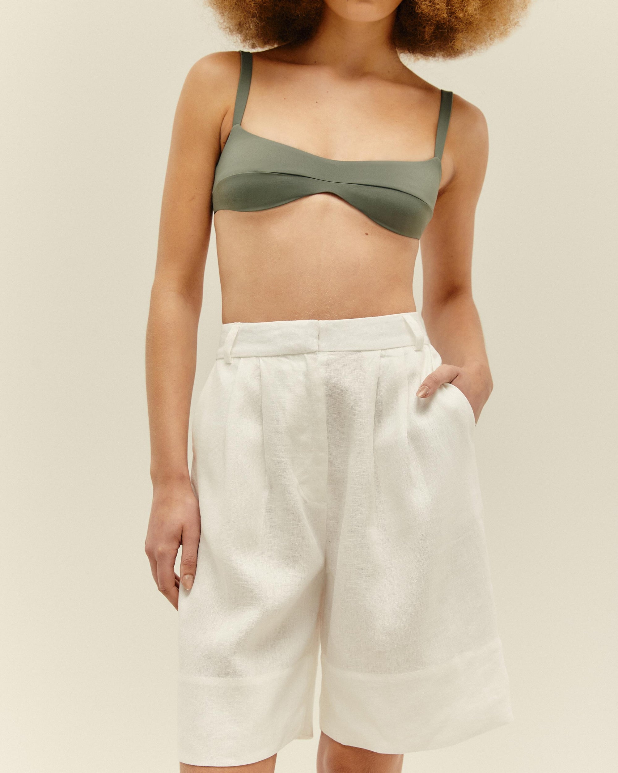PANTALONCINI LARA BIANCO SPORCO