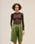 LARA LINEN  SHORTS OLIVE GREEN