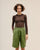LARA LINEN  SHORTS OLIVE GREEN