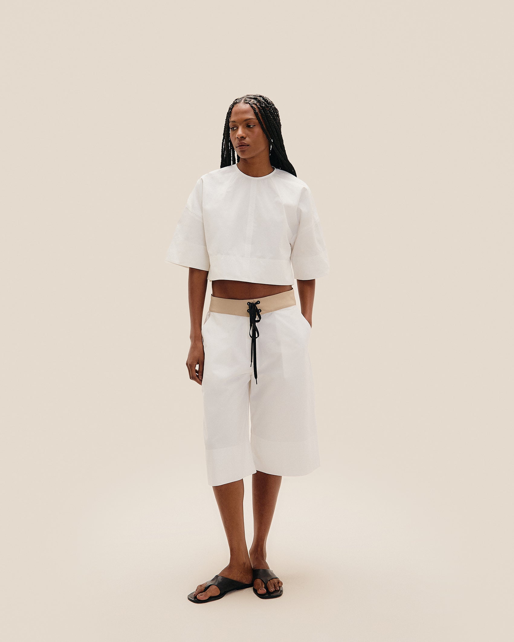 SURF SHORTS OFF-WHITE