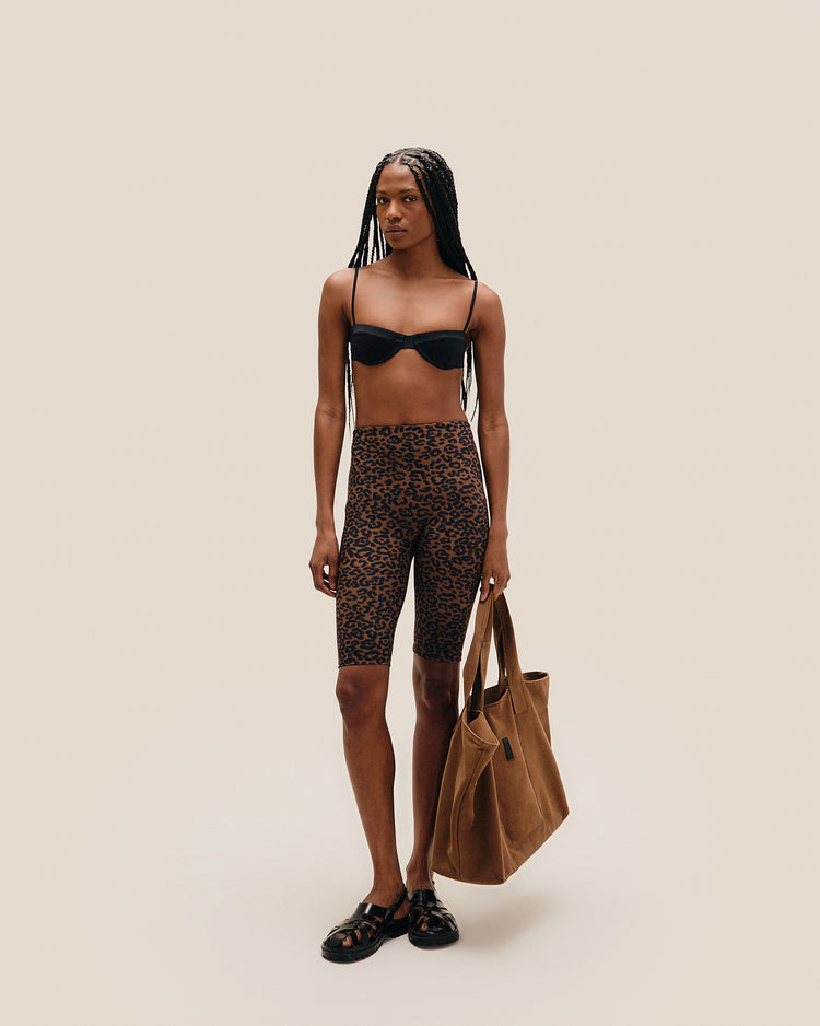 BRIGITTE LONGLINE BIKER SHORTS JAGUAR NOIR