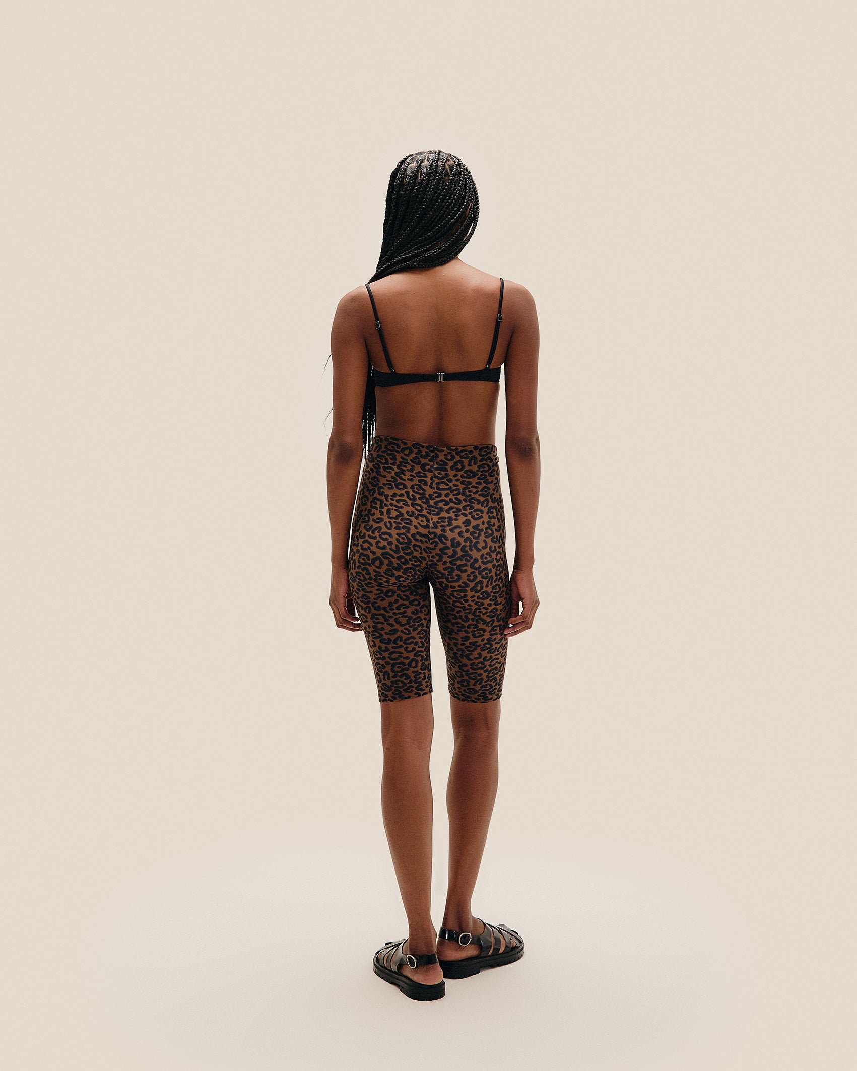 BRIGITTE LONGLINE BIKER SHORTS JAGUAR NOIR
