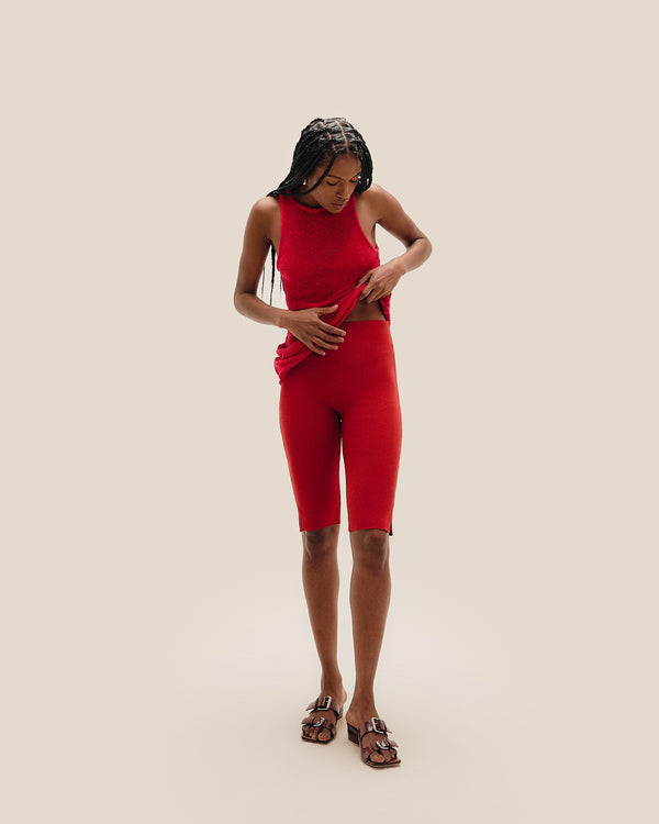 BERMUDA LANA TRICOT RED SHIFT
