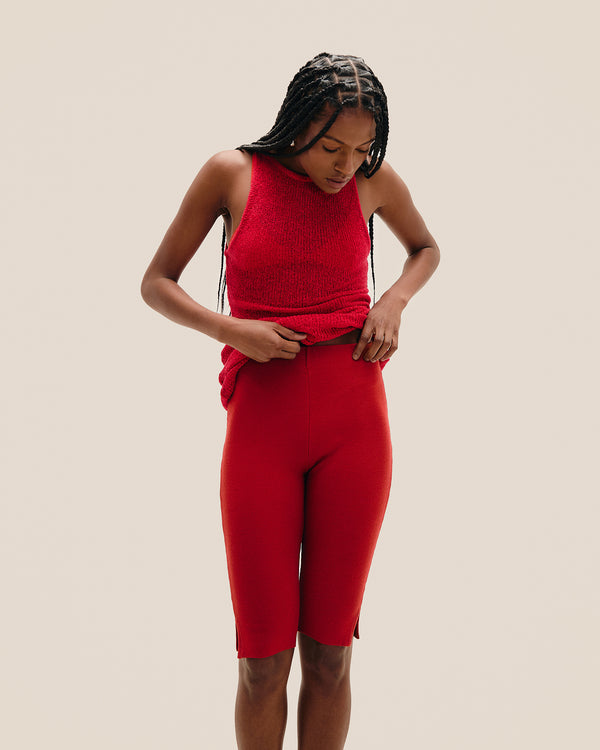 BERMUDA LANA TRICOT RED SHIFT