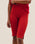 RED SHIFT KNITTED WOOL BERMUDA SHORTS