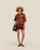 SHEILA KNIT SHIRT, MIDDLE BROWN