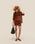 SHEILA KNIT SHIRT, MIDDLE BROWN