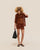 SHEILA KNIT SHIRT, MIDDLE BROWN