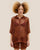 SHEILA KNIT SHIRT, MIDDLE BROWN