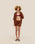 SHEILA KNIT SKIRT, MIDDLE BROWN