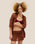 SHEILA KNIT SKIRT, MIDDLE BROWN