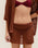 SHEILA KNIT SKIRT, MIDDLE BROWN