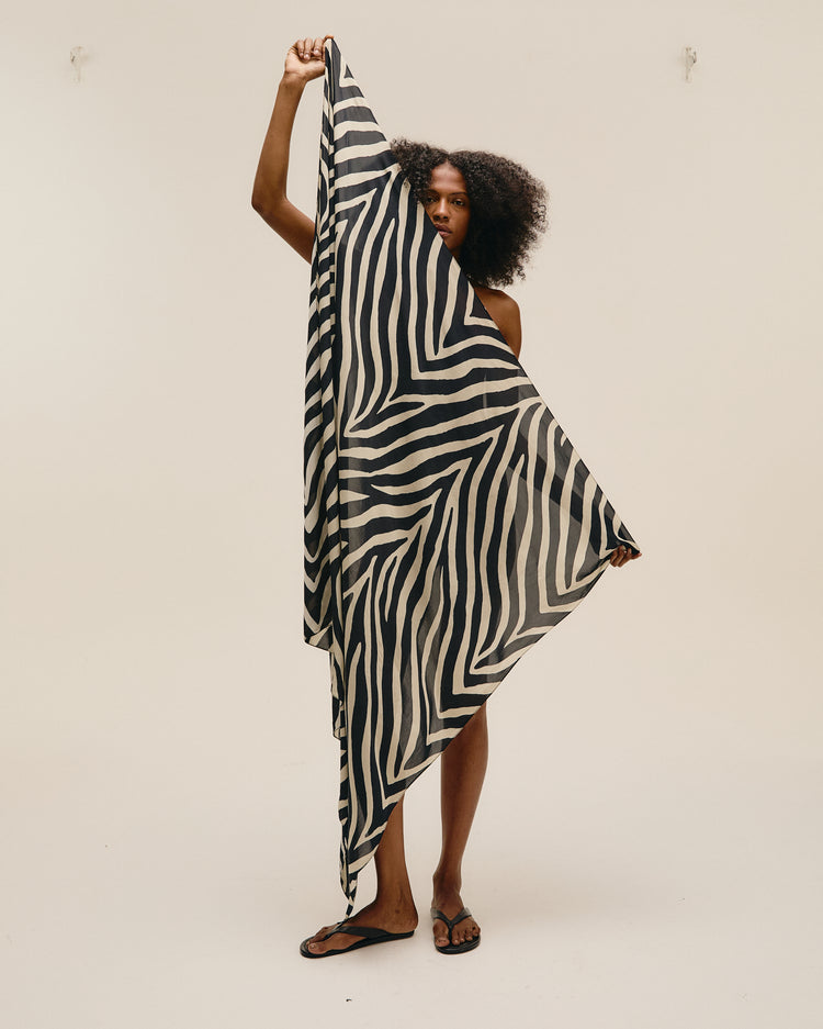 SCARF DIAGONAL ZEBRA