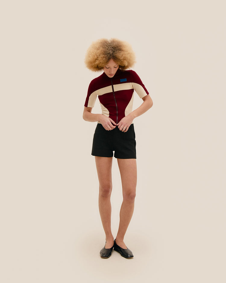 TOTA KNIT TOP MARSALA