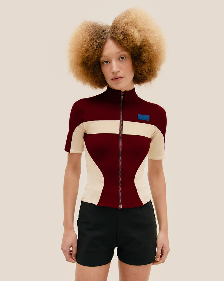TOTA KNIT TOP MARSALA