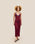 ROBE EN MAILLE LUNA BORDEAUX