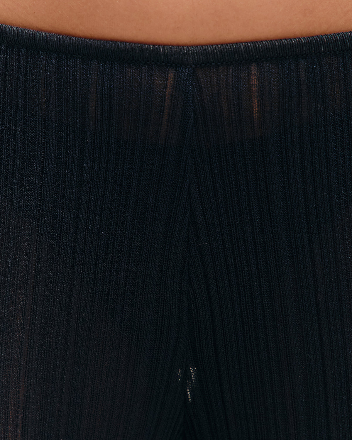 CLASSIC NAVY WOOL KNIT PANTS