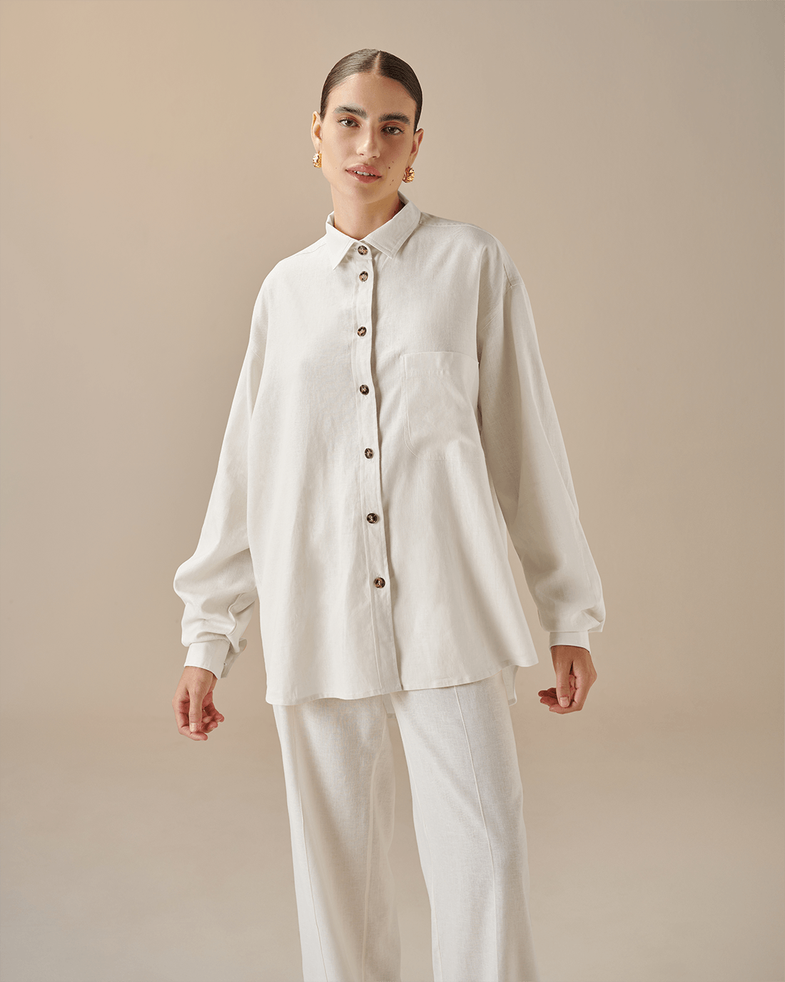 MAH SHIRT BLANC CASSE