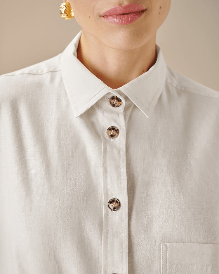 MAH SHIRT BLANC CASSE