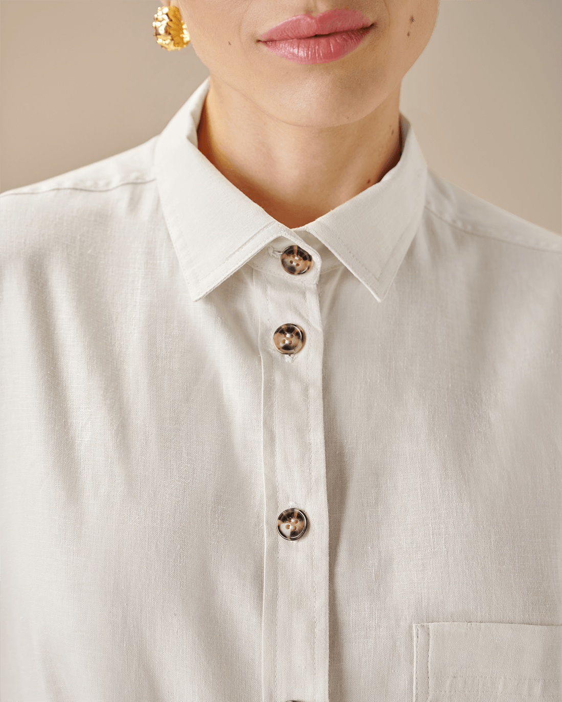 MAH SHIRT BLANC CASSE